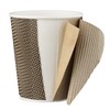 Signature Packaging Ripple Hot Cups with Lids for Coffee and