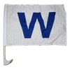 AES 12x18 Chicago Cubs W Win Blue Car Vehicle 12"x18" Flag
