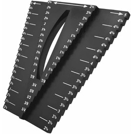 2 in 1 Woodworking Caliper Gauge Center Finder Measure Scribe Drill Locator Tools Ruler