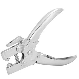 Leather Hole Punch Set Eyelet Pliers with 100 Pieces Eyelets 5 mm Round Hole Punch Pliers for Leather and Paper