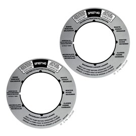 EAORBD SPX0714G Sand Filter Valves Label, for Hayward Multiport Valve Position Label for Hayward SP0714T SP0714 SP714 Series Sand Filter Valves - 2Pack (SPX0714G)