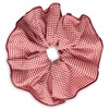 SXQLYH Checked Fabric Hair Scrunchie, Soft Comfortable Large Hair Scrunchie,