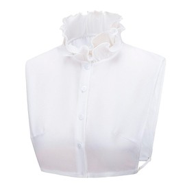 THLCIOPE Fake Collar Shirt Ruffle Edge Decoration Dickey Stand Collar For Women