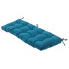 QILLOWAY Indoor/Outdoor Bench Cushion,51-Inches (Peacock Blue)