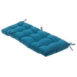 QILLOWAY Indoor/Outdoor Bench Cushion,51-Inches (Peacock Blue)