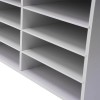 N/A 4-Tier Mail Sorter Organizer Countertop Literature Student Mailbox for