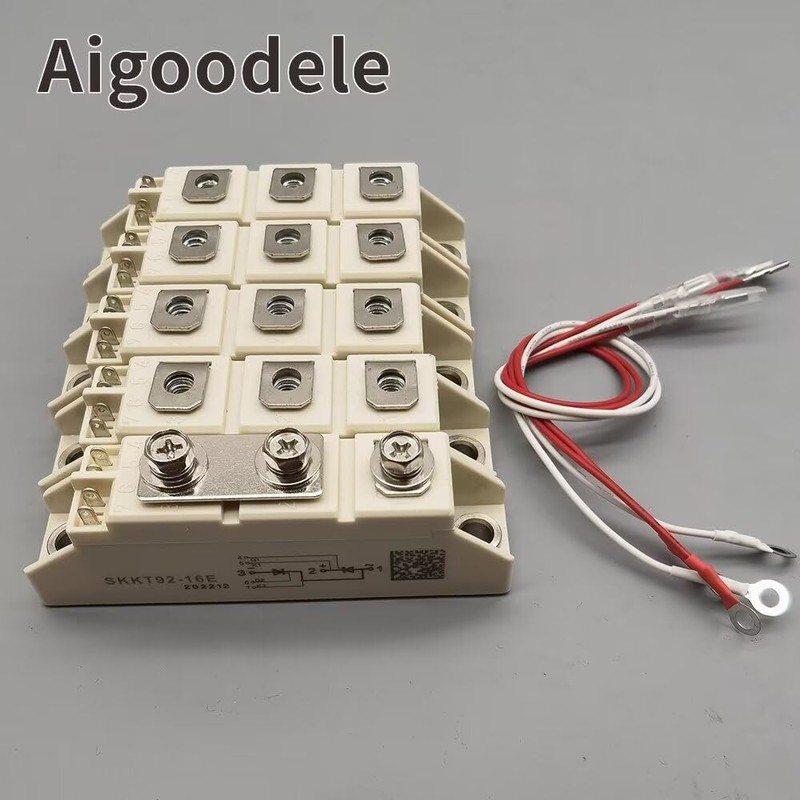 Aigoodele SKKT Thyristor Modules SCR SKKT92/16E Semiconductor Module 92A 1600V