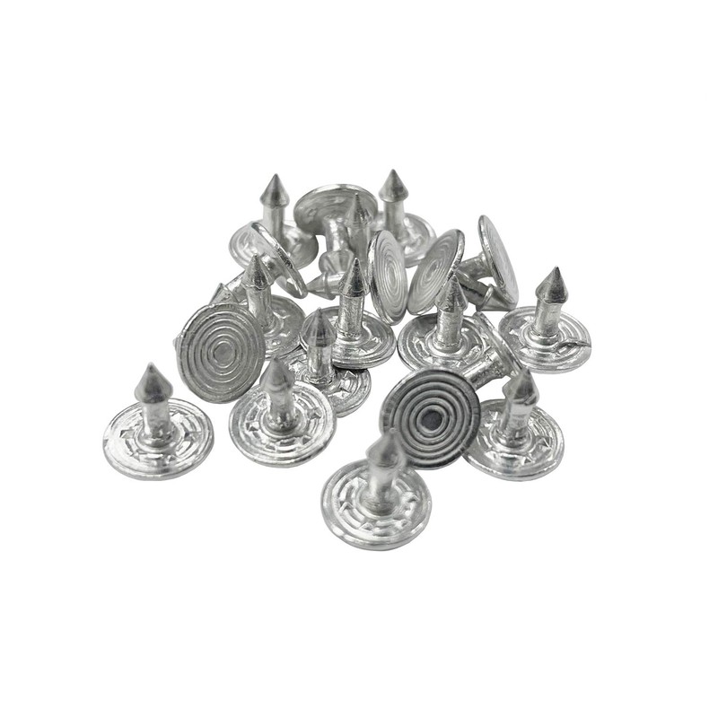Trimming Shop 8 x Jeans Stud Buttons 17mm Wide Bronze