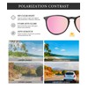 HENGOSEN Polarised Round Sunglasses Womens: Retro Ladies Sunglasses Round Sun