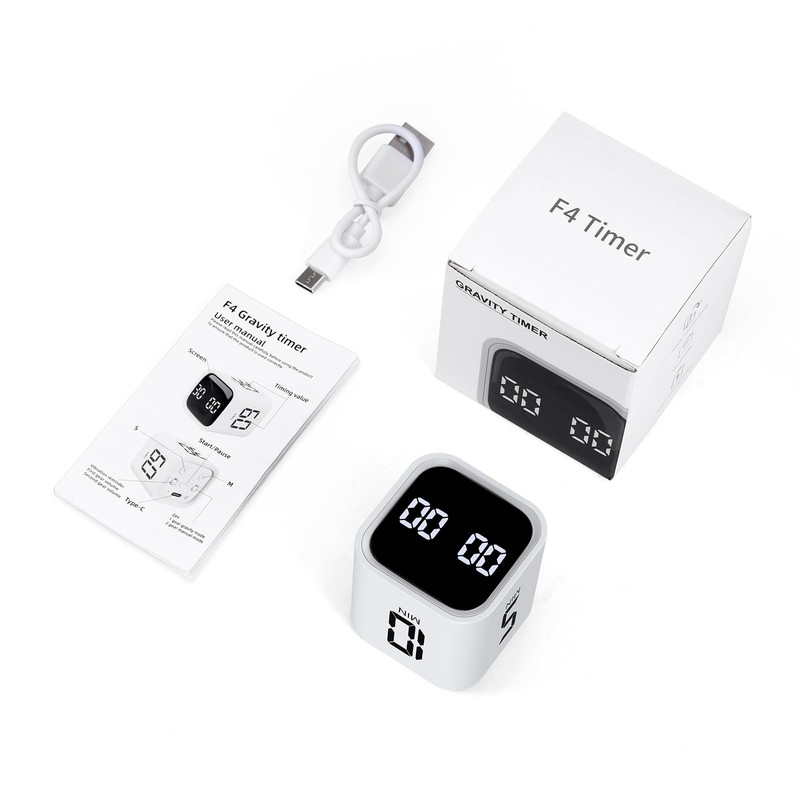 Ankilo Cube Pomodoro Timer, Digital Productivity Timer, 5/10/30/60 Minutes Rotating
