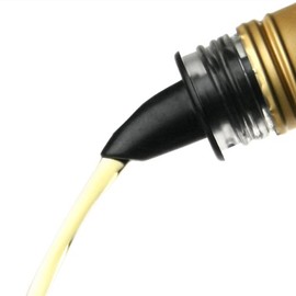 drinkstuff Free Flow Pourers Black | Pack of 12 | Freeflow Plastic Pourer for Spirits, Liquors, Juices, Syrups & Oils