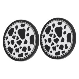 ABOOFAN 2pcs Cow Print Car Cup Coasters Non Slip Mats Elegant Cow Pattern Car Accessories for Women for All Cup Easy Maintenance Interior Accessories