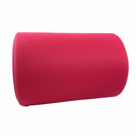 Worlds Shocking Pink Tulle Roll Spool Fabric for DIY Crafts Sewing Table Skirt Wedding Party Decorations 6”Inch x 100 Yards