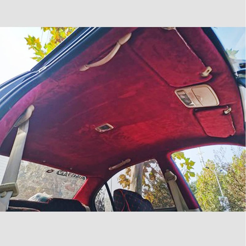 Upholstery Auto Suede Headliner Fabric with Foam Backing Material for