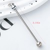 10pcs Beadable Keychain Bars Blanks, Metal DIY Bead Keychain Bar