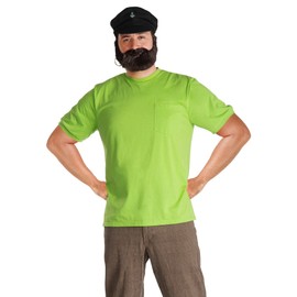 Maskworld Efraim Longstocking - Father of Pippi - Pirate Captain - Costume for Adults with Shirt, Hat, Beard & Earring - Size L - Fancy Dress for Carnival, Fancy Dress & Theme Party