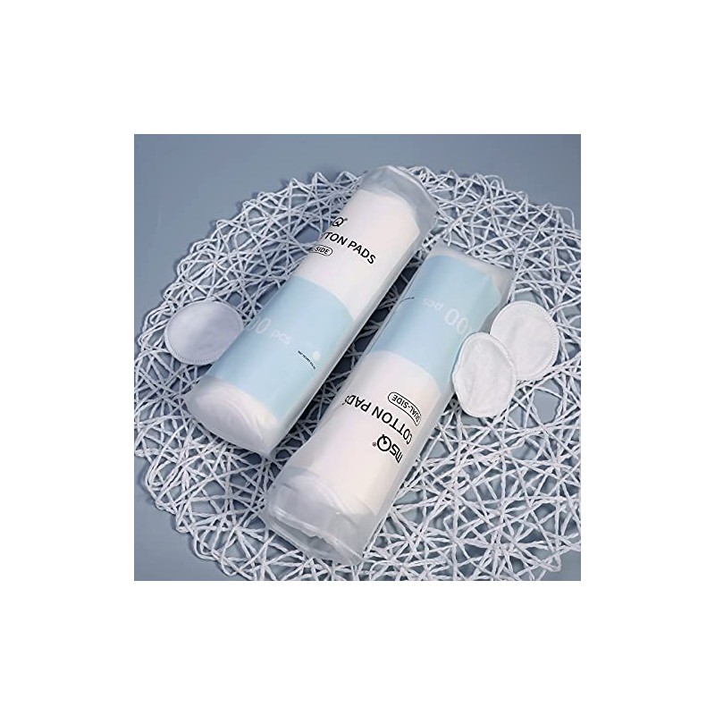 MSQ Cotton Rounds (300 unidades), almohadillas removedoras de maquillaje, almohadillas
