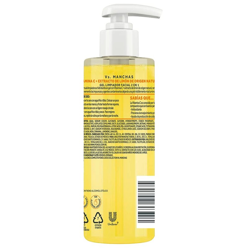 Pond's Limpiador Facial Vs Manchas Vitamina C 200ml