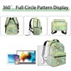 ainori Cute Golden Retriever Backpack, Polyester Backpacks with Straps, 11.4inx5.9inx15.7in,