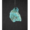 Budawi® Genuine Arizona Turquoise Pendant Necklace with Leather Cord, Gemstone,
