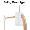 AUXBC 6PCS White Swag Hooks for Ceiling Hanging Lights, Aluminum