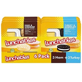 Generic Lunchables Variety Pack, Cracker Stackers Snack Kit Turkey/American and Ham/Cheddar - 6 Packs