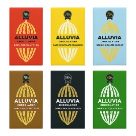 Alluvia Vietnamese Alluvia Chocolate Candy Bars 30g/80g Best Of Vietnamese Chocolatier - Dark Chocolate Cacao 70% 80g