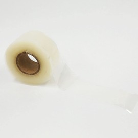 Rescue Tape Insulation Silicone Tape (zero sticky), 1.0 inches (2.5 cm) wide x 1.4 ft (3.65 m) thick 0.02 inches (0.5 mm) (Clear)