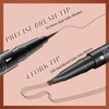 Pack of 2 Eyebrow Pencils, Waterproof, 2-in-1 Dual-Ended Microblading Eyebrow