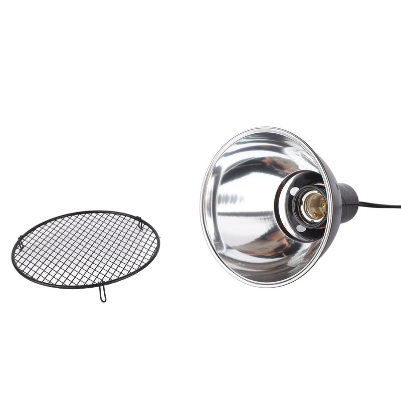 5.5in Reptile Lamp Fixture Uniform Heating Professional Shallow Dome Lamp