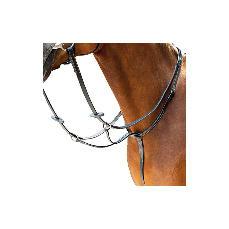 Shires Salisbury Running Martingale-Australian Nut Pony