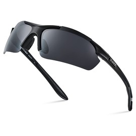 Xagger Polarized Wrap Around Sport Sunglasses for Men Women UV400 Baseball Softball Running Cycling Glasses