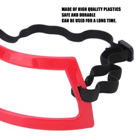 Beard Neckline Shaving Template Set Men's Neck Hair Cut Guide Self‑haircut Trimming Tools for Trimming, Mustache, Goatee, Adjustable Shoulder Strap Design, Suitable for Most People