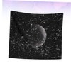 Zerodeko Cosmo Moon Tapestry Plush Decorative Hanging Cloth for Living