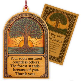 Kingduhu Tree of Life Gifts – Meaningful Ornament for Women, Spiritual Acrylic Decor for Healing, Family, or Friendship – Hanging Keepsake for Birthday, Christmas, Yoga or Meditation Space