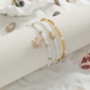 Shell Anklets for Women Waterproof Boho Beaded Anklets Set Adjustable