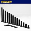 MINHER M6 x 70mm 10Pcs Flat Head Hex Socket Cap
