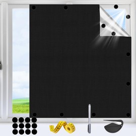 Magnetic Blackout Blinds Window, 145 X 200cm Removable Blackout Blind, Temporary Blackout Blinds for Windows Fits Any Size Shape, No Drilling Blackout Blind with 12 Magnets