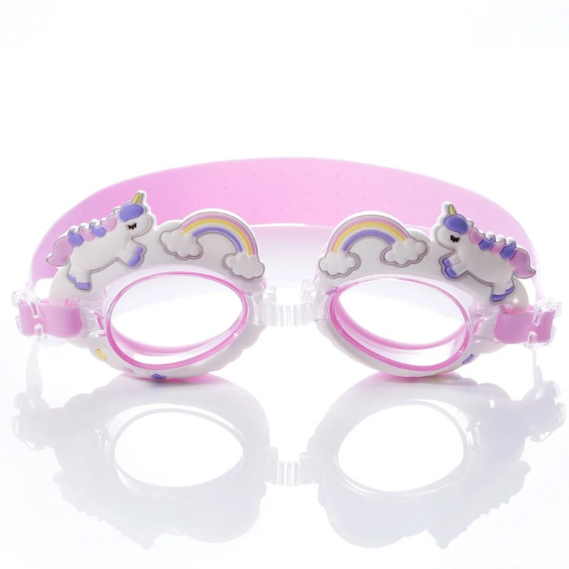 Animal-Shaped Swim Goggles for Kids – Anti-Fog Wide-View Swimming Goggles