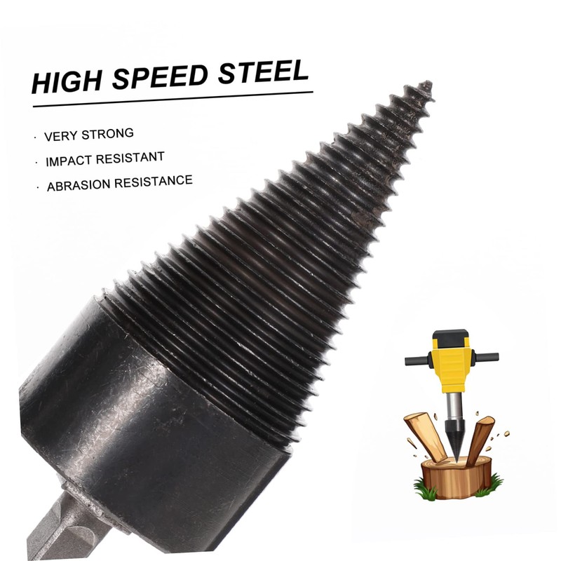 Firewood Drill Log Splitter Bit Drill Wood Splitter Carpenter Tools