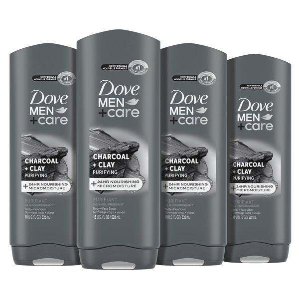 DOVE MEN + CARE Elements Body Wash Charcoal + Clay