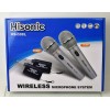 Hisonic HS308L-2 Wireless Dual Handheld Microphone Setup 2 Channel mics