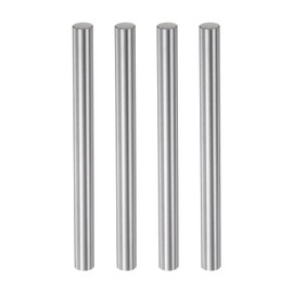 sourcing map Linear Motion Rod Shaft Guide 8 mm x 100 mm Bearing Steel Chrome-Plated Smooth Hardened High Precision Linear Motion Shaft Linear Guide for 3D Printer CNC DIY Tools Pack of 4