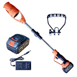 Handheld Mini Cordless Leaf Blower, 21V Electric Leaf Blowers for Lawn Care, Patio, Car Dryer, Blowing Leaves and Dust,Battery Powered 650 CFM 200 MPH,Extension Pole,Orange