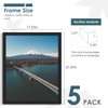 Fisnish 16x20 Picture Frames 5 Pack, Black Poster Frames for