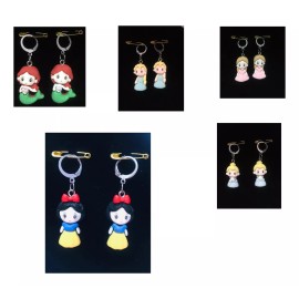 La Brujita Wax Aretes De Princesas, Tamaño De 48 Mm