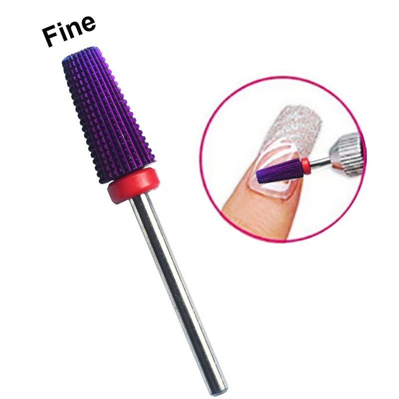 Acrylic Nail Drill Bits 5 in 1 Multifunctional Tapered Shape