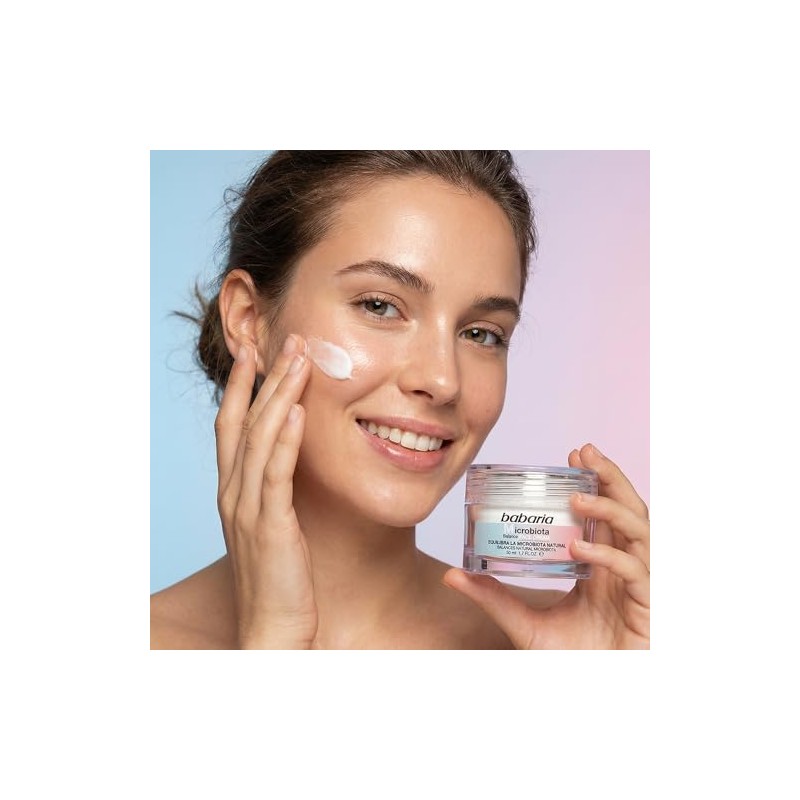 Babaria - Crema Hidratante Facial Microbiota con Activo Prebiótico y