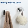 Delarkusi Towel Hooks for Bathrooms, Polished Chrome Towel Hook for