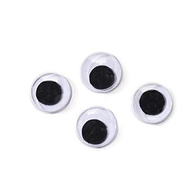 Paste-On Wiggle Eyes 7mm 20/Pkg-Black
